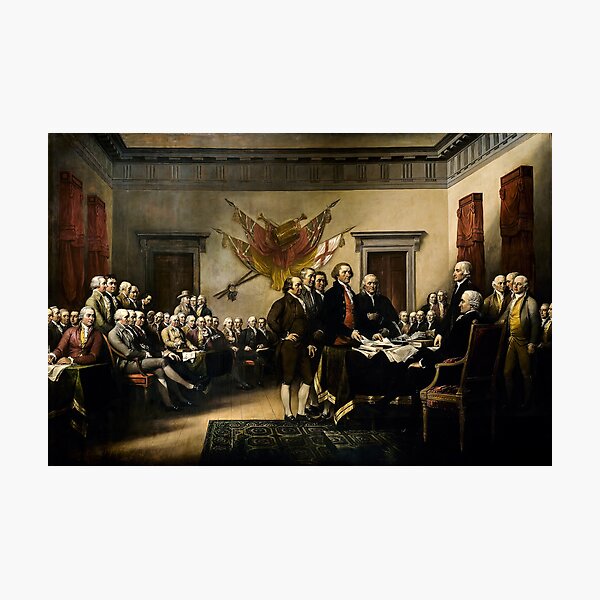 Declaration of Independence. Painting by John Trumbull Photographic Print