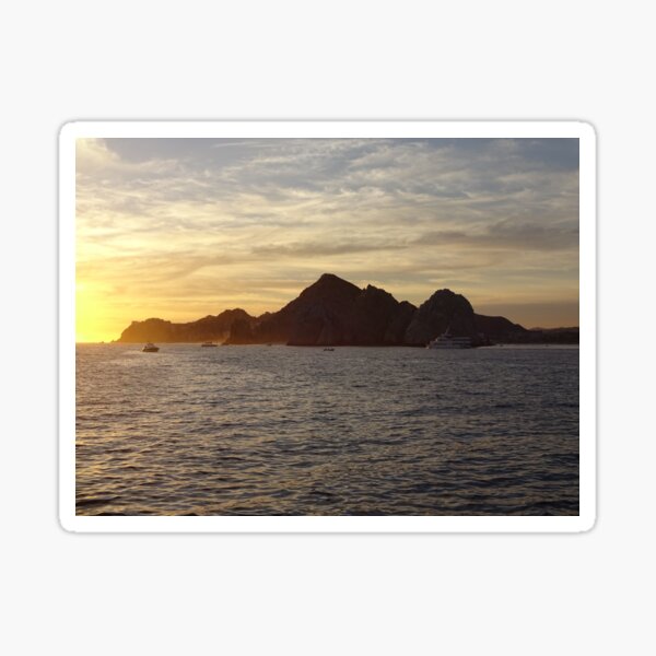 Sunset at Cabo San Lucas Mexico - detail Sticker