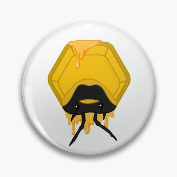 Item preview, Ember Bee Isopod in Honeycomb designed and sold by rolypolyologist.