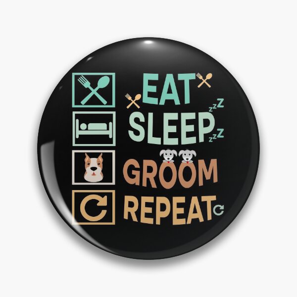 Artikelvorschau, Eat Sleep Groom Repeat entworfen und verkauft von Rami Khalifah.
