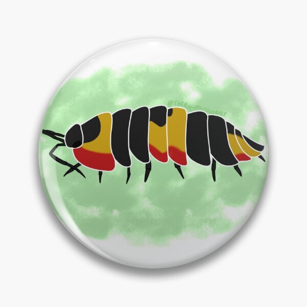 Item preview, Tricolor Isopod with Green Background designed and sold by rolypolyologist.