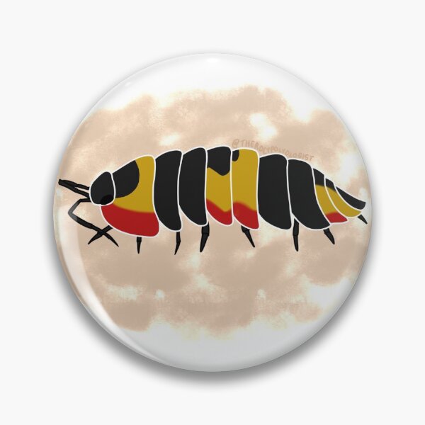 Item preview, Tricolor Isopod with Beige Background designed and sold by rolypolyologist.