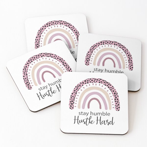Item preview, Stay Humble.  Hustle Hard.  Pink Natural tones Rainbow. designed and sold by Rabbitti.
