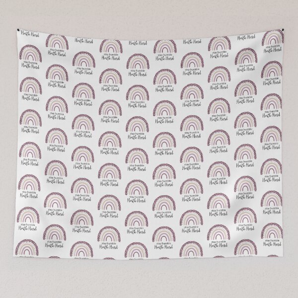 Item preview, Stay Humble.  Hustle Hard.  Pink Natural tones Rainbow. designed and sold by Rabbitti.