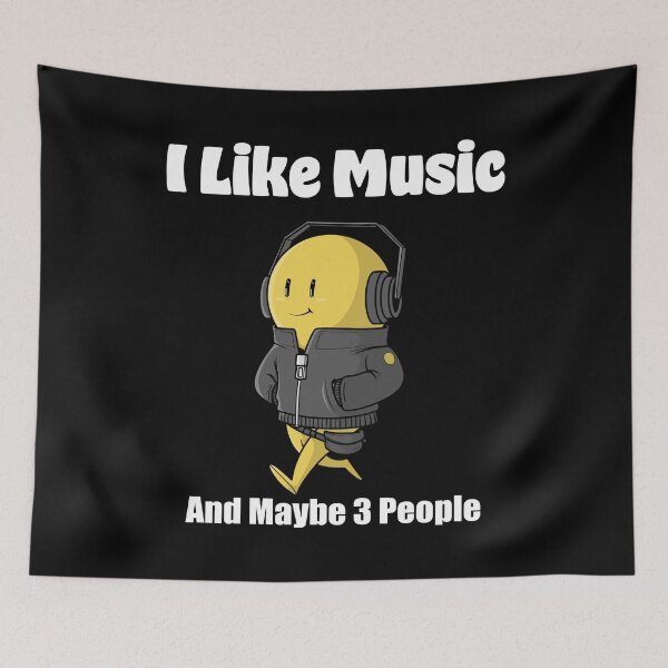 Item preview, I Like Music And Maybe 3 People Music Lovers Mixed Tape Cassette Tapes designed and sold by KLINESTORE.