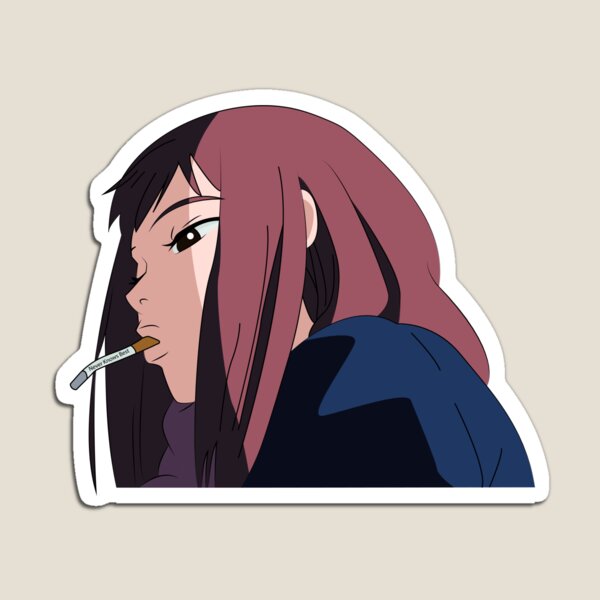 Anime Girl Sad Magnet for Sale by InsecurePuppet