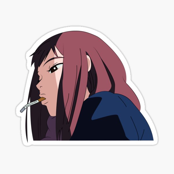 Mamimi Smoking Fooly Cooly Sticker