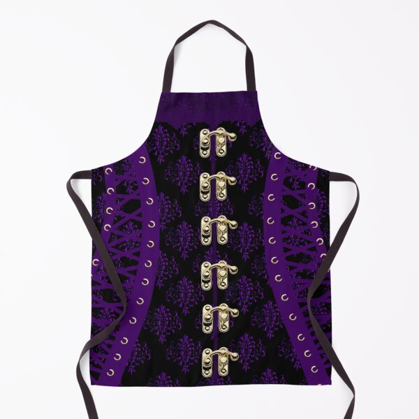 Item preview, Black with Purple lacing Victorian corset designed and sold by Kestrelle.