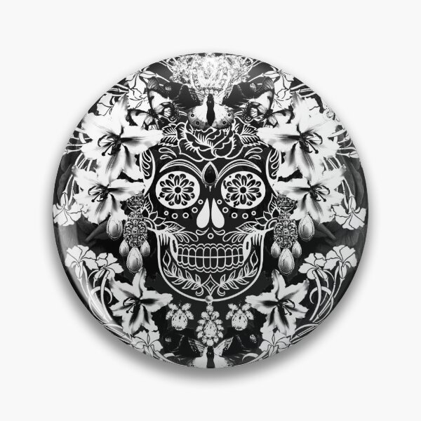 Artikelvorschau, Schwarz-Weiß-Calavera entworfen und verkauft von Petitelulu.