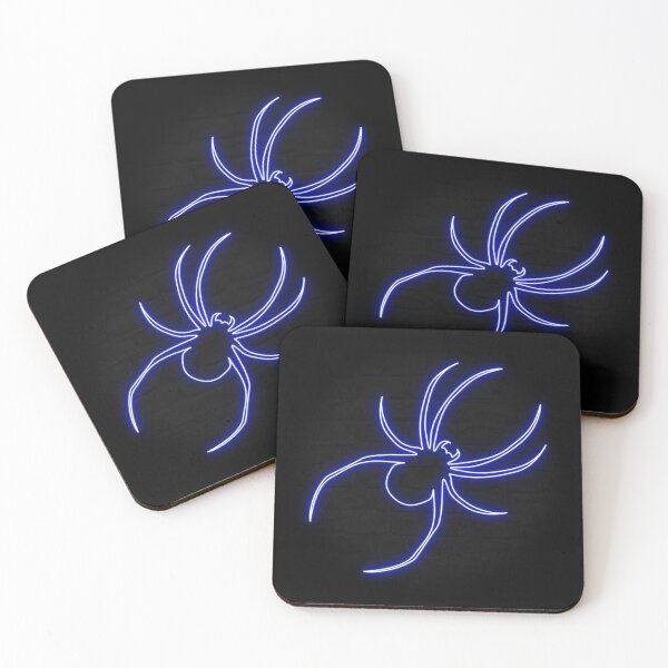 Item preview, Blue Retro Neon Spooky Spider designed and sold by dylanxh.