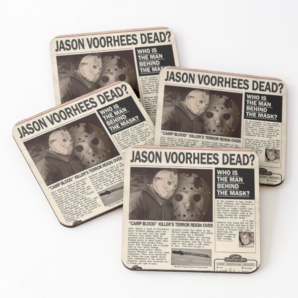 Item preview, Friday the 13th Jason news article horror movie merch designed and sold by Pandorazbox.