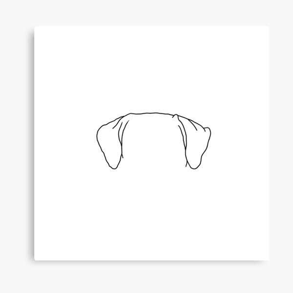Buy Custom Pet Ear Outline Drawing Dog Ear Drawing Cat Ear Online in India   Etsy