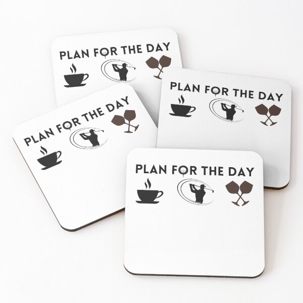 Item preview, Plan For The Day Coffee Golf And Wine ,Golf Lover Gift,coffee lover gift,wine lover designed and sold by PIXEcompany.