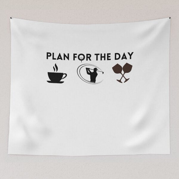 Item preview, Plan For The Day Coffee Golf And Wine ,Golf Lover Gift,coffee lover gift,wine lover designed and sold by PIXEcompany.
