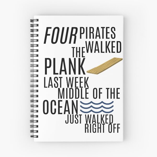 Item preview, Galavant-Inspired "Four Pirates Walked the Plank" designed and sold by mulberrydragon.