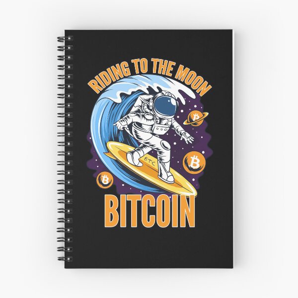Item preview, Riding to the Moon Bitcoin BTC Crypto designed and sold by Bitcoin-Fashion.