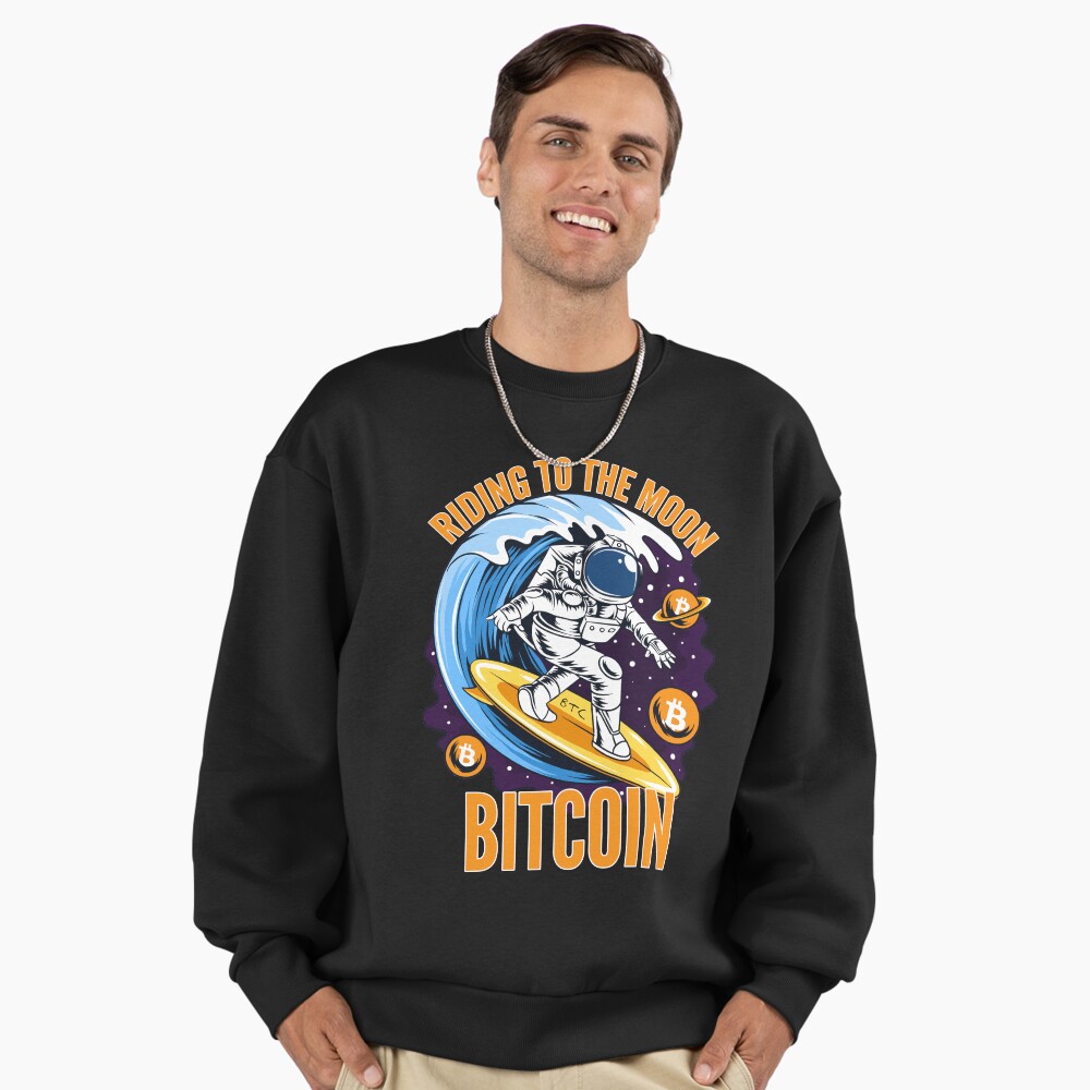 Riding to the Moon Bitcoin BTC Crypto