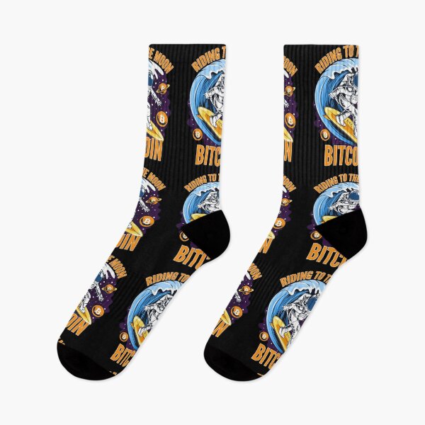 Item preview, Riding to the Moon Bitcoin BTC Crypto designed and sold by Bitcoin-Fashion.