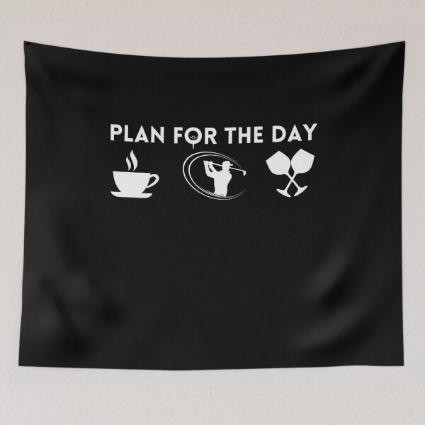 Item preview, Plan For The Day Coffee Golf And Wine ,Golf Lover Gift,coffee lover gift,wine lover designed and sold by PIXEcompany.