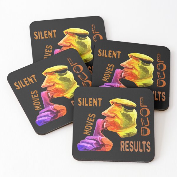 Item preview, SILENT MOVES LOUD RESULTS - POSITIVE MOTIVATIONAL MESSAGE - COACHING designed and sold by Ralek.