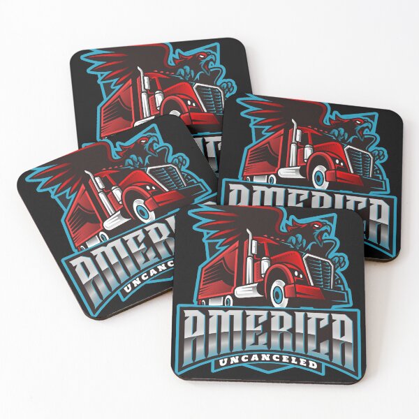 Item preview, Eagle with a truck in the American Colours - America Uncanceled designed and sold by WowAllinOne.