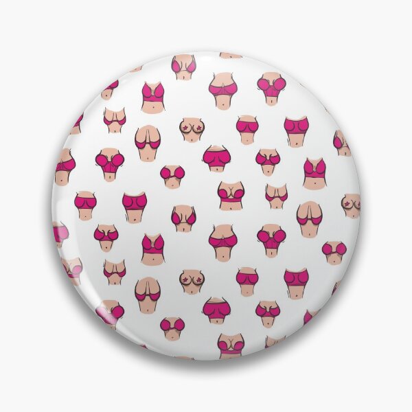 Item preview, Boobs pink bra, body positive print designed and sold by Milatoo.