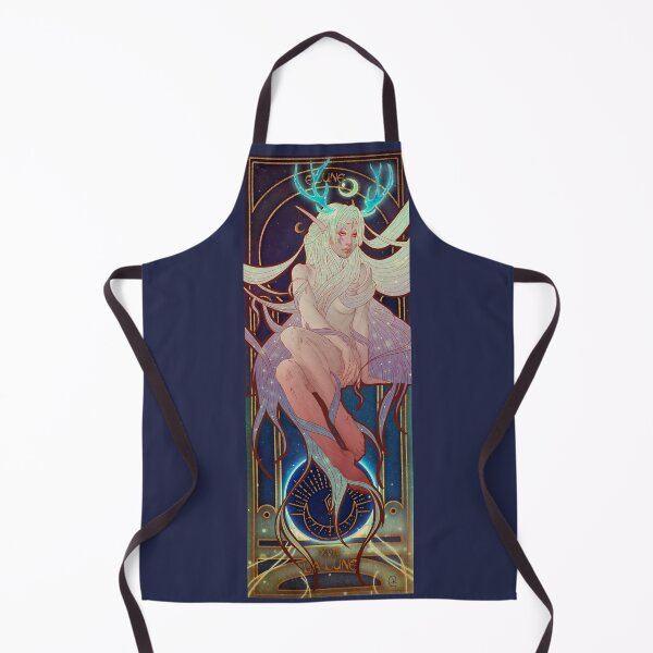 Item preview, Fanart: Tarot card in Art Nouveau style: The Moon, Elune designed and sold by AlexaelArtworks.