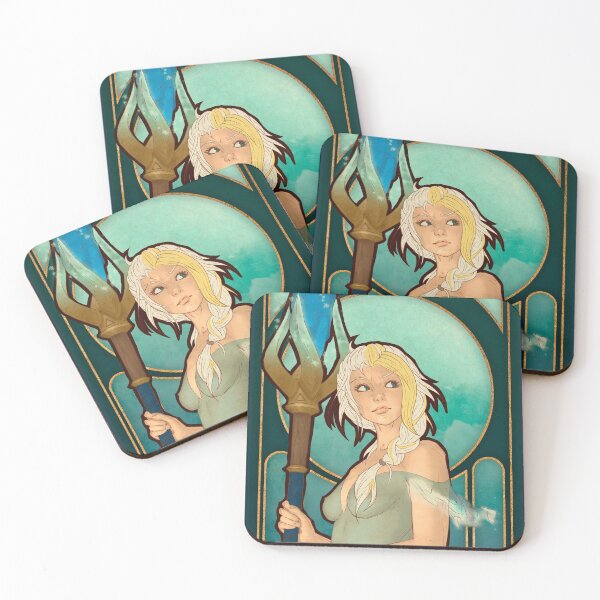 Item preview, Fanart: Tarot card in Art Nouveau style: Justice, Jaina designed and sold by AlexaelArtworks.