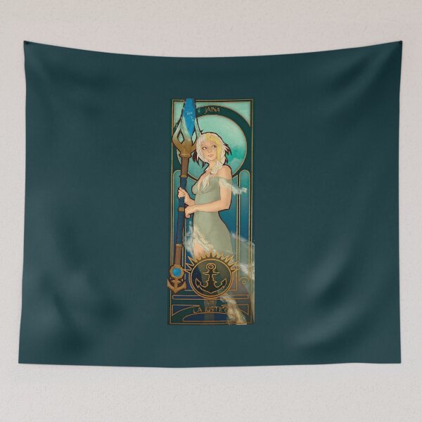 Item preview, Fanart: Tarot card in Art Nouveau style: Justice, Jaina designed and sold by AlexaelArtworks.