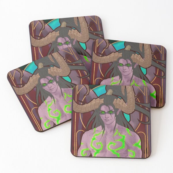 Item preview, Fanart: Tarot card in Art Nouveau style: The Hanged Man, Illidan designed and sold by AlexaelArtworks.