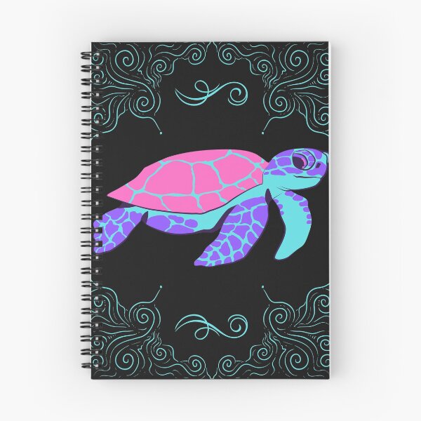 Item preview, Colorful Sea Turtle with Waves, Hawaiian tie dye sea turtle designed and sold by MamaSweetea.