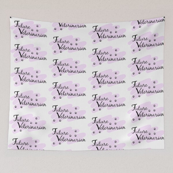 Item preview, Future Veterinarian (purple with paws) designed and sold by Vet-Obsess.