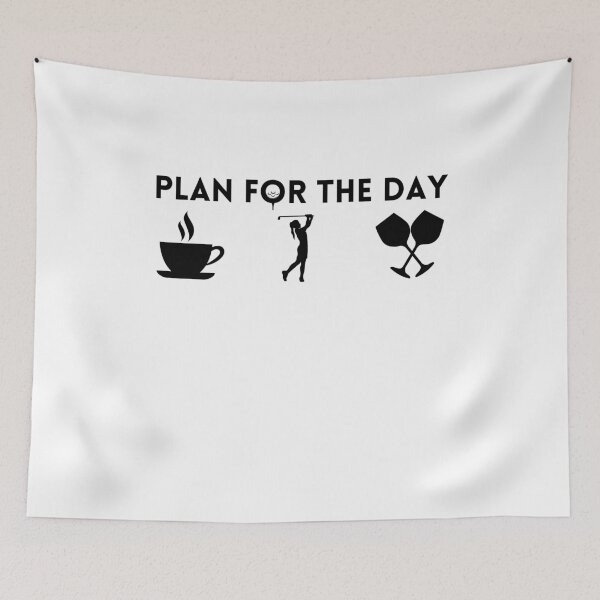 Item preview, Plan For The Day Coffee Golf And Wine ,Golf Lover Gift,coffee lover gift,wine lover designed and sold by PIXEcompany.