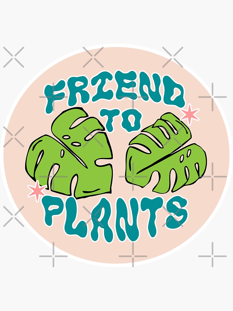 friend to plants | monstera leaf & stars by craftordiy