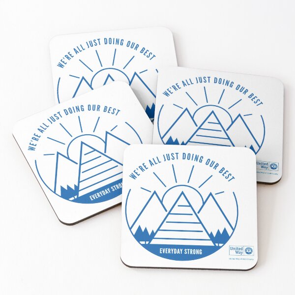 Item preview, EveryDay Strong - We're all just doing our best (round navy) designed and sold by EveryDayStrong.