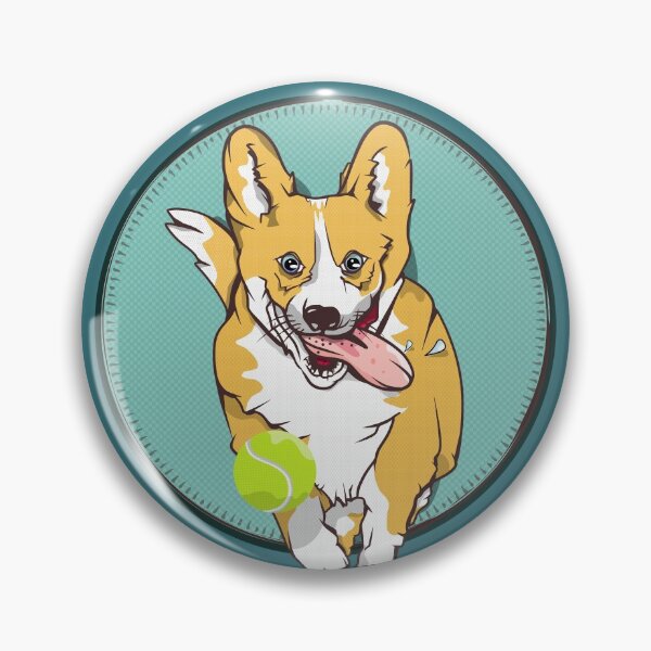 Item preview, Cute corgi dog running designed and sold by piedaydesigns.