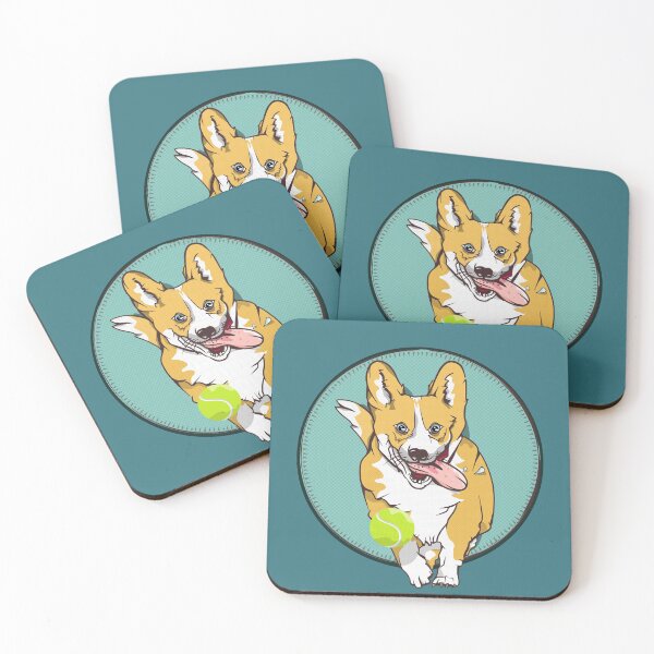 Item preview, Cute corgi dog running designed and sold by piedaydesigns.