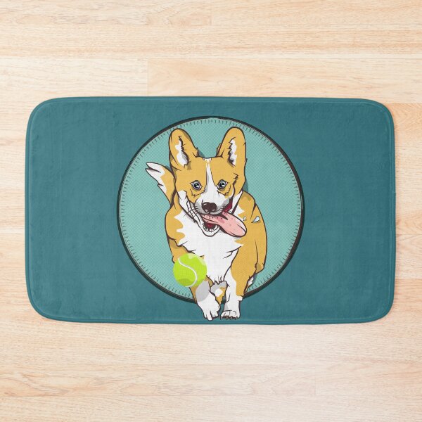Item preview, Cute corgi dog running designed and sold by piedaydesigns.