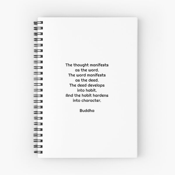 Item preview, The thought manifests as the word - Buddha quote - Quotes Said By Buddha designed and sold by Inspirationmotivation.