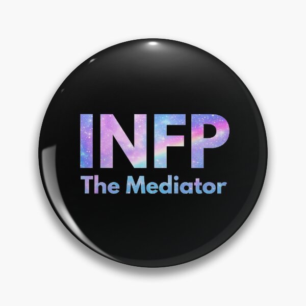 Item preview, INFP The Mediator Galaxy Rainbow Pastel Black (MBTI Merch) designed and sold by lamweixing.