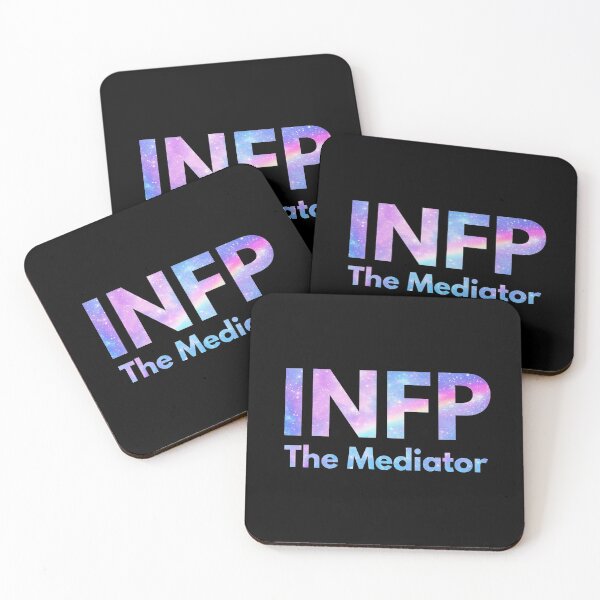 Item preview, INFP The Mediator Galaxy Rainbow Pastel Black (MBTI Merch) designed and sold by lamweixing.