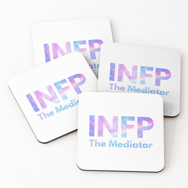 Item preview, INFP The Mediator Galaxy Rainbow Pastel White (MBTI Merch) designed and sold by lamweixing.