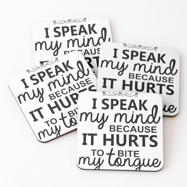 Item preview, I Speak My Mind Because it Hurts To Bite My Tongue Extrovert designed and sold by TheMattDesigns.
