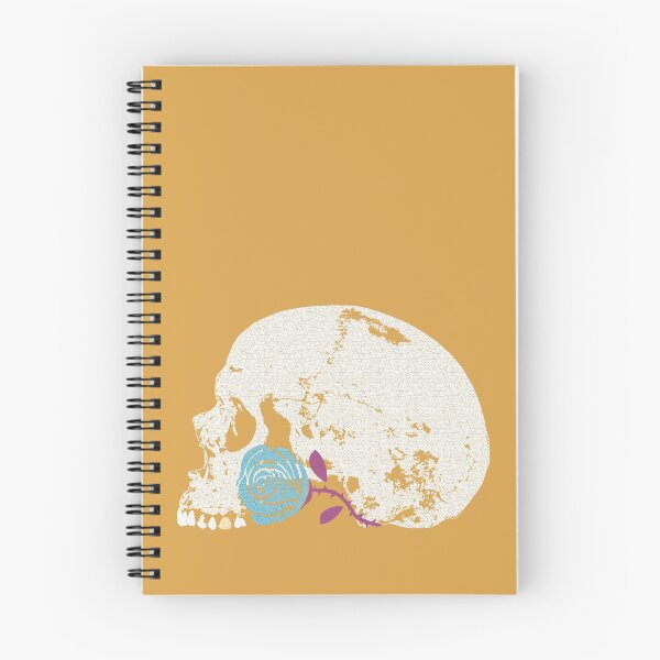 Item preview, Skull with Turquoise Rose in Crackle Pattern designed and sold by RawSunArt.