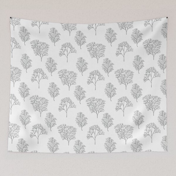 Item preview, Trees liner style vector  seamless pattern. designed and sold by Kizuneko.