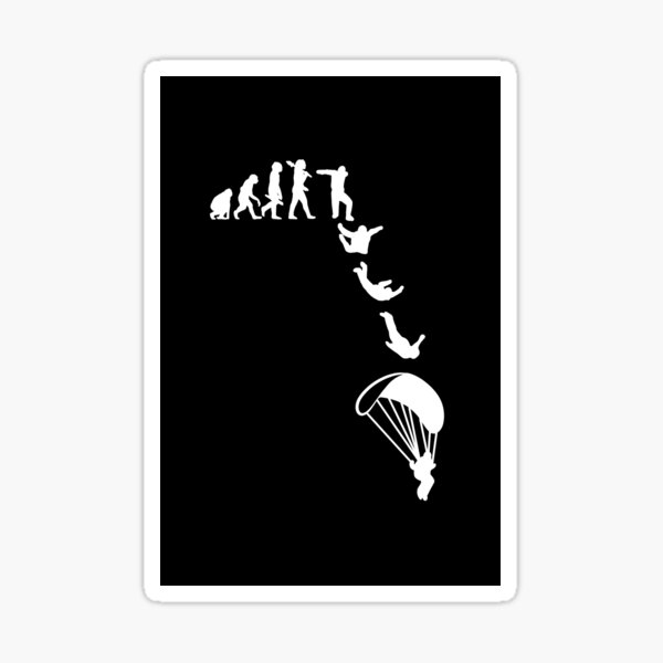 Aperçu de l'œuvre Cadeau de parachutiste évolution extrême sport créée et vendue par ColorDreamer.