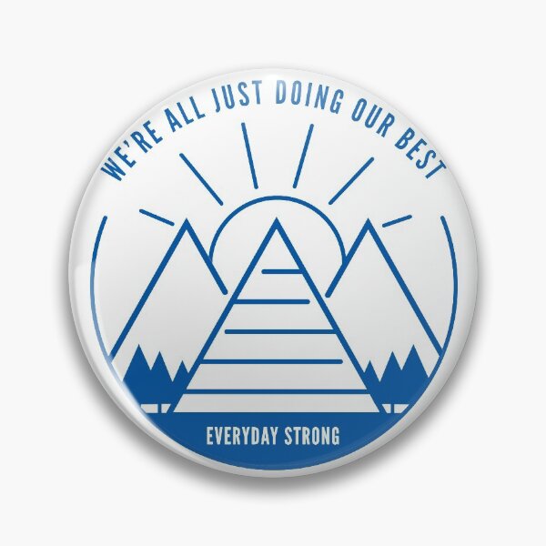 Item preview, EveryDay Strong - We're all just doing our best (round navy) designed and sold by EveryDayStrong.