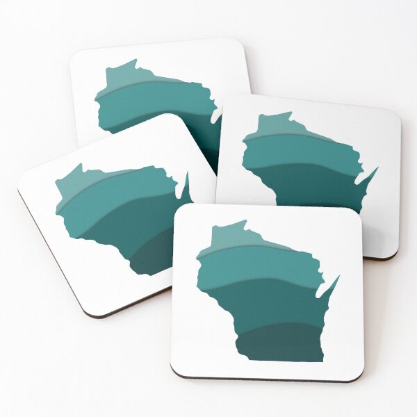 Item preview, Green Ombre Waves Wisconsin designed and sold by MinnesotApparel.