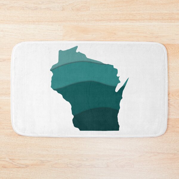 Item preview, Green Ombre Waves Wisconsin designed and sold by MinnesotApparel.