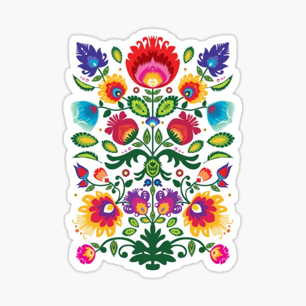 Aperçu de l'œuvre Composition folklorique avec des fleurs créée et vendue par FK-UK.